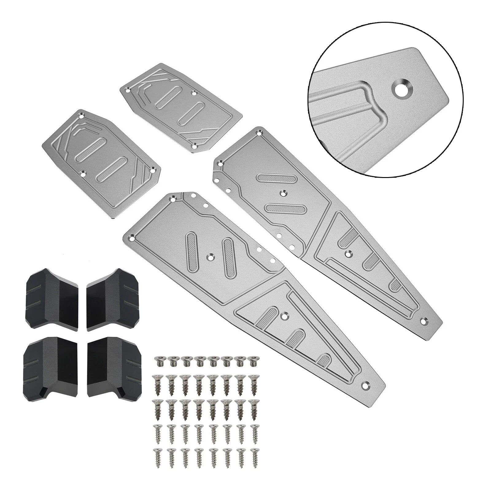 Footboard Foot Rest Pad Peg Plate for Aprilia SR GT200 SR GT125 (2022–2023)