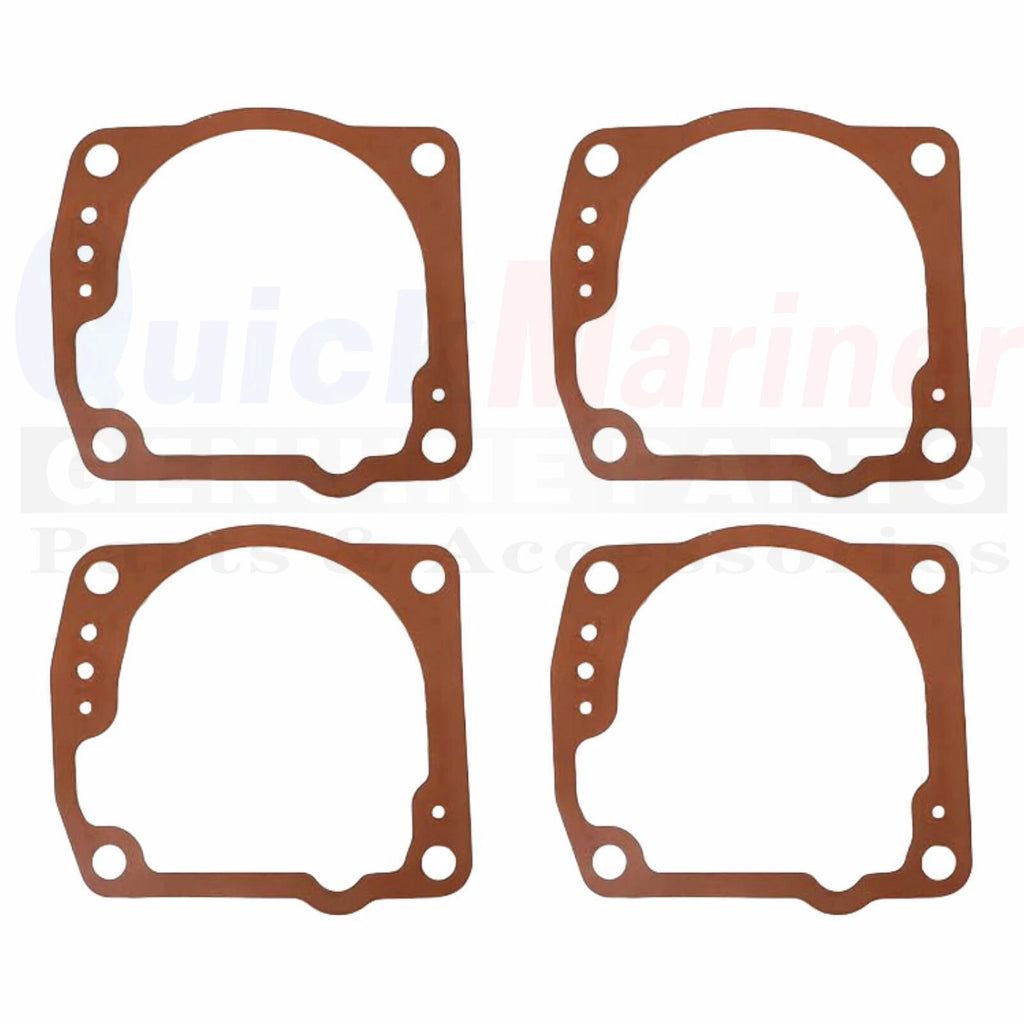 4X Float Chamber Carb Bowl with Gasket 343870 for OMC Johnson/Evinrude (N/A)