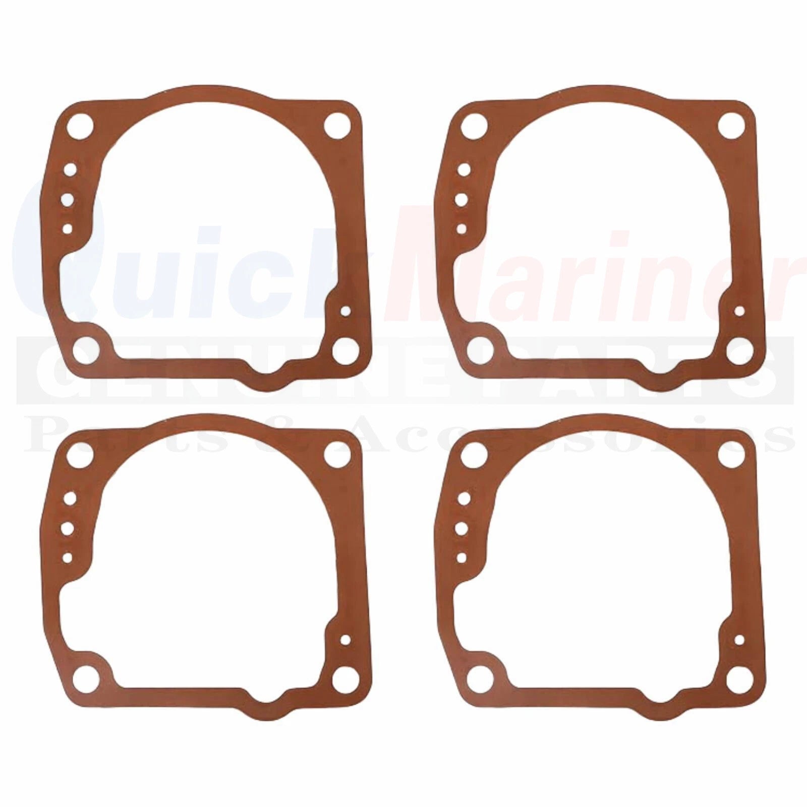 4X Float Chamber Carb Bowl with Gasket 343870 for OMC Johnson/Evinrude (N/A)