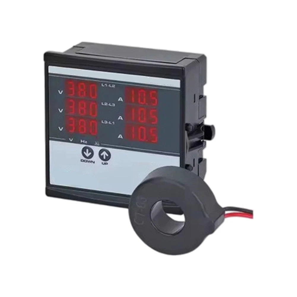 Digital Three-Phase Ammeter 220V AC for Industrial Panels