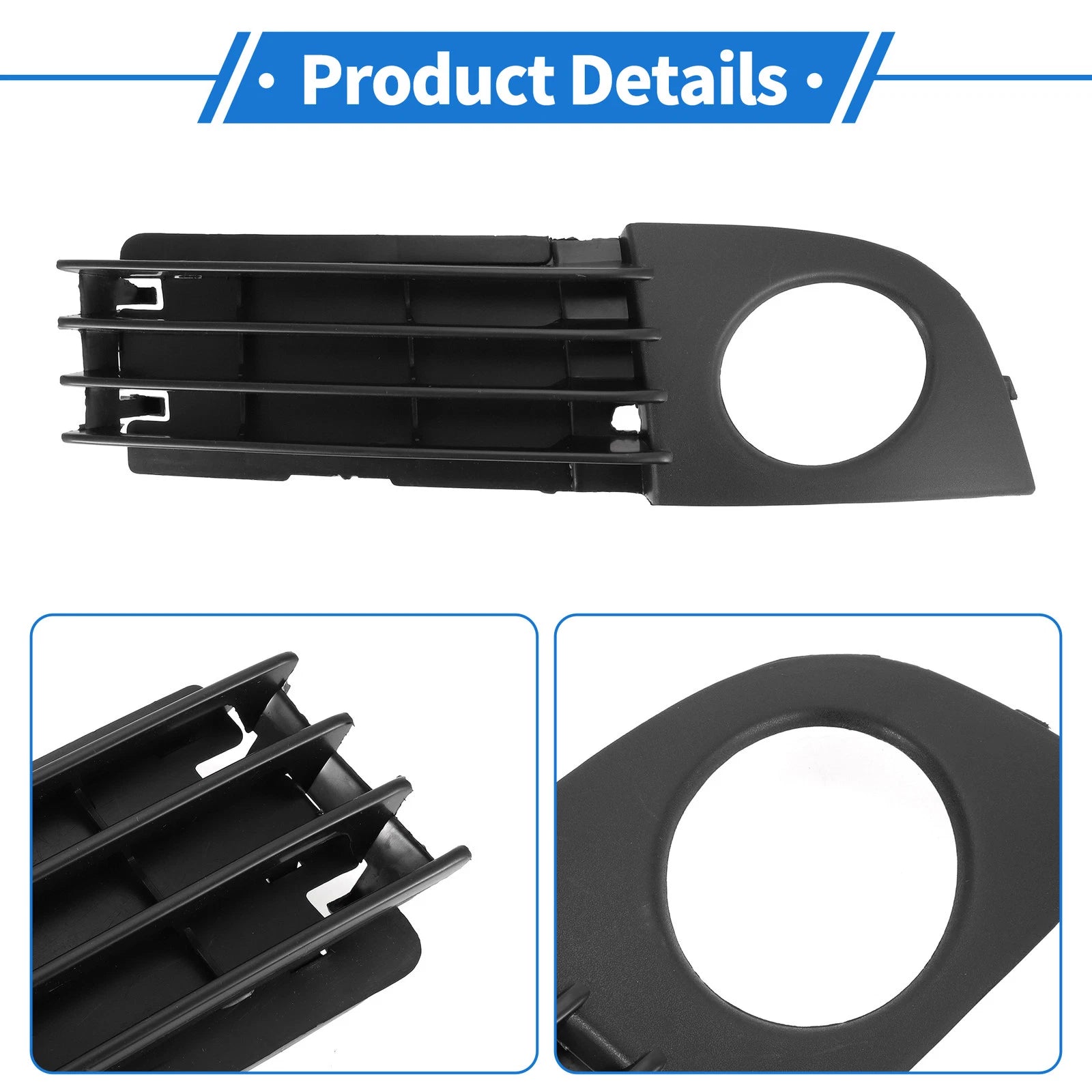 Fog Light Grill for Audi A6 C5 (2002–2005) No. 4B0807682AA ABS
