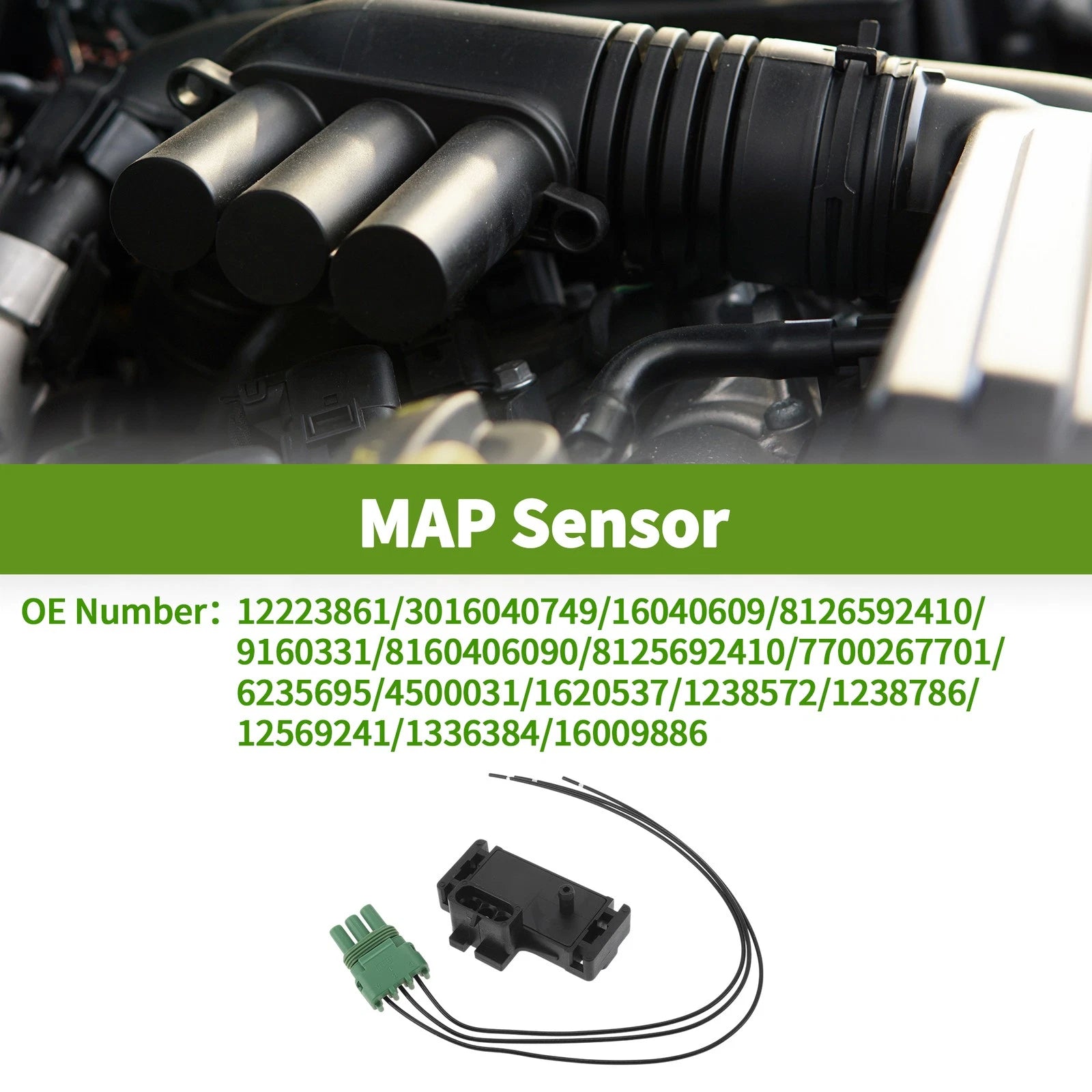 MAP Sensor for Chevrolet Venture (1997–2004) No.12223861