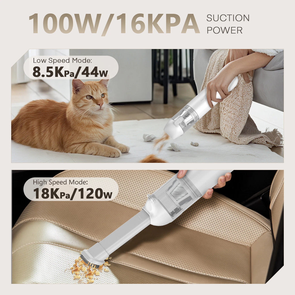 Cordless Handheld Vacuum Cleaner for Car Auto Home Clean (1PCS)