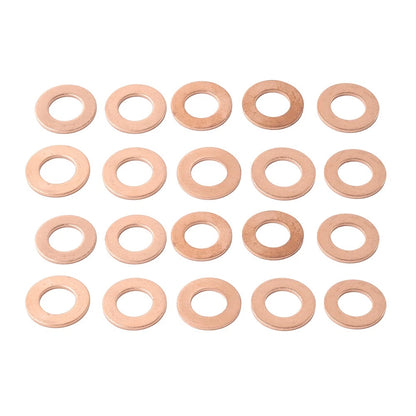 20Pcs M121.5 Copper Oil Drain Plug Gasket Seal Ring Universal