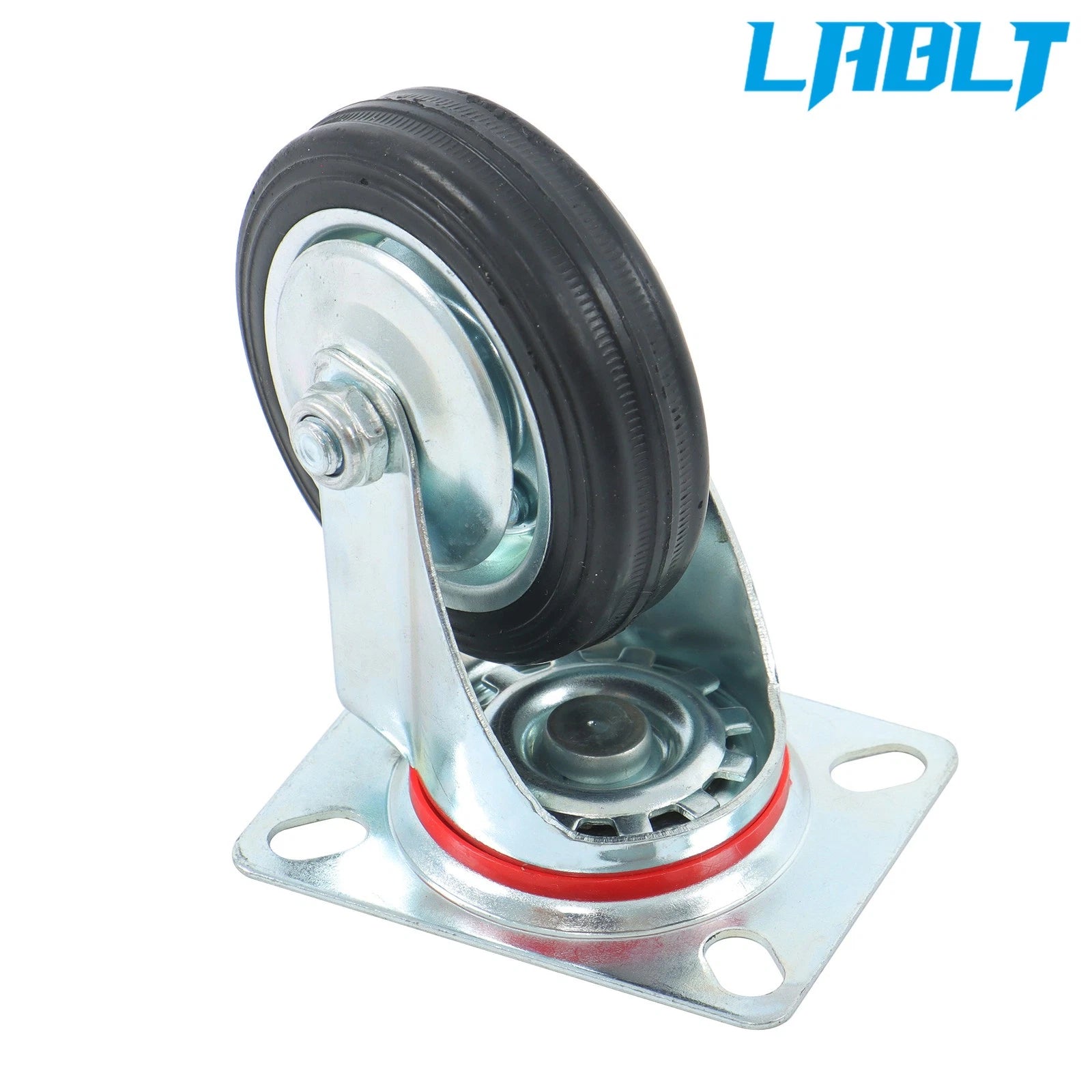12PCS 3" Swivel Caster Wheels for (Rubber Base, No Brake)