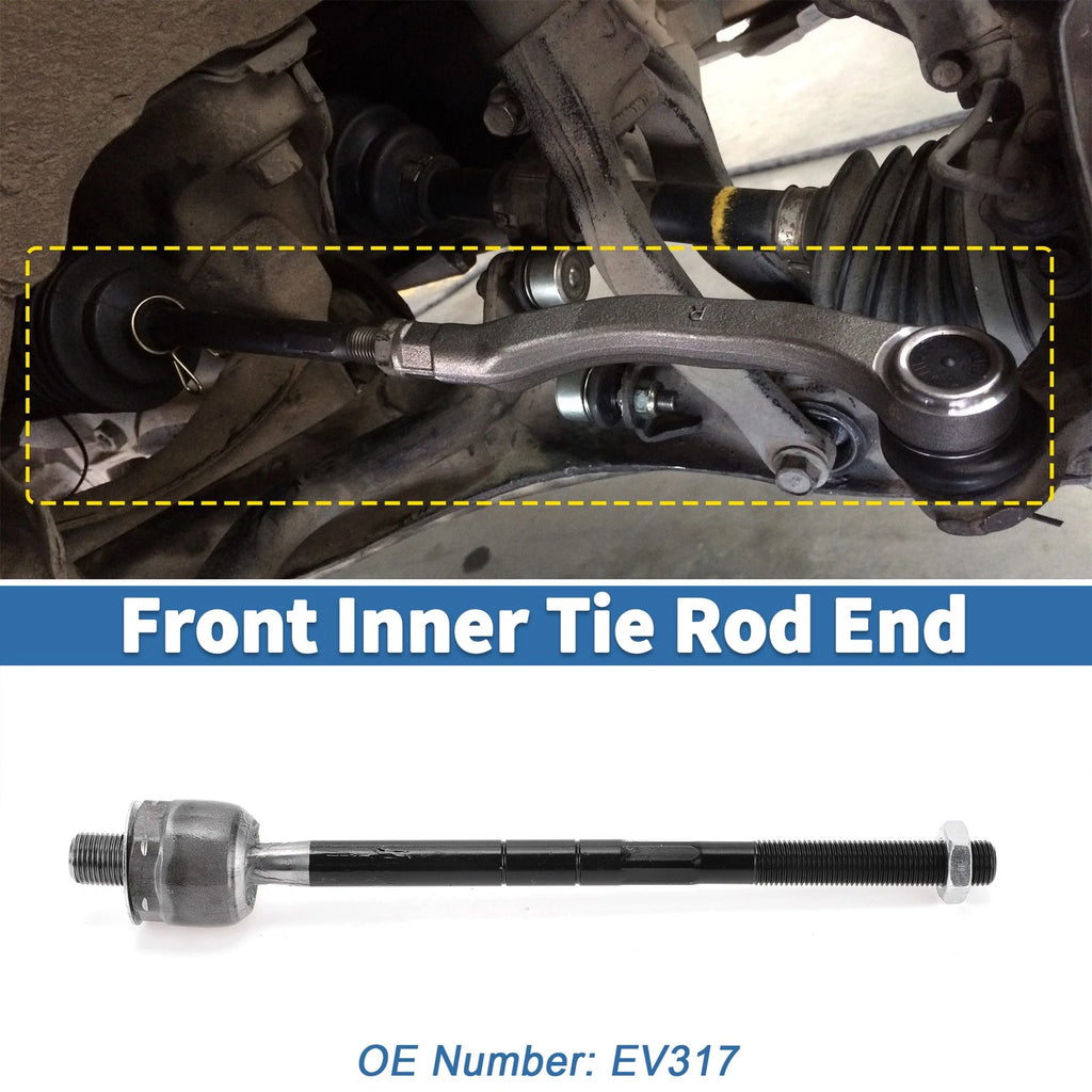 2 Pcs Front Inner Tie Rod End Links for Ford Explorer Ranger (1998–2004)