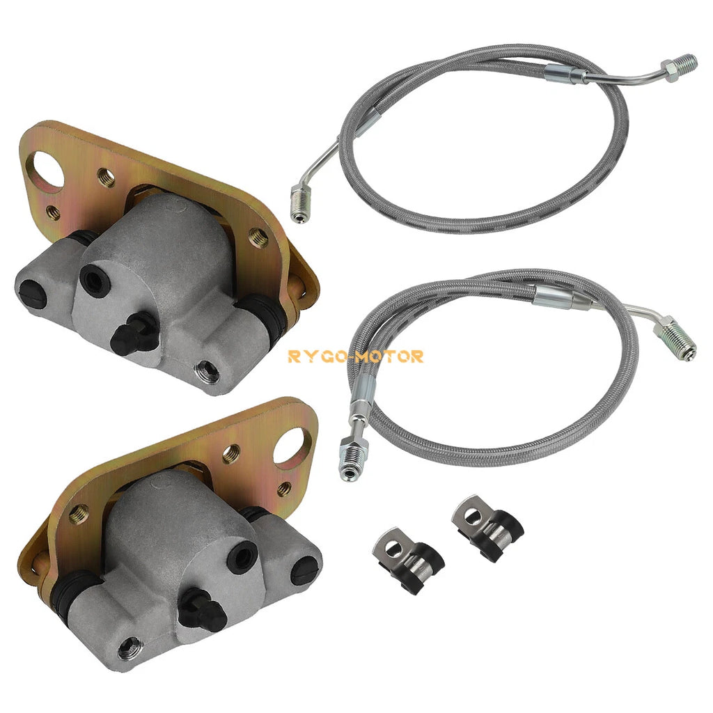 Front Brake Calipers & Hose Lines for Polaris Trail Blazer 250 400 (2001–2004)