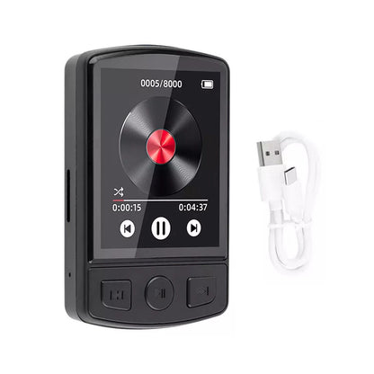 MP3 Player for Universal Use (Bluetooth 5.0, FM Radio, Multi-Format)