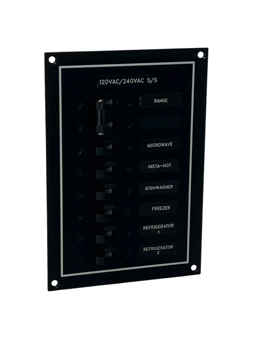 AC Panel for Marine Electrical Systems (120 VAC / 240 VAC) 8in x 5.5in