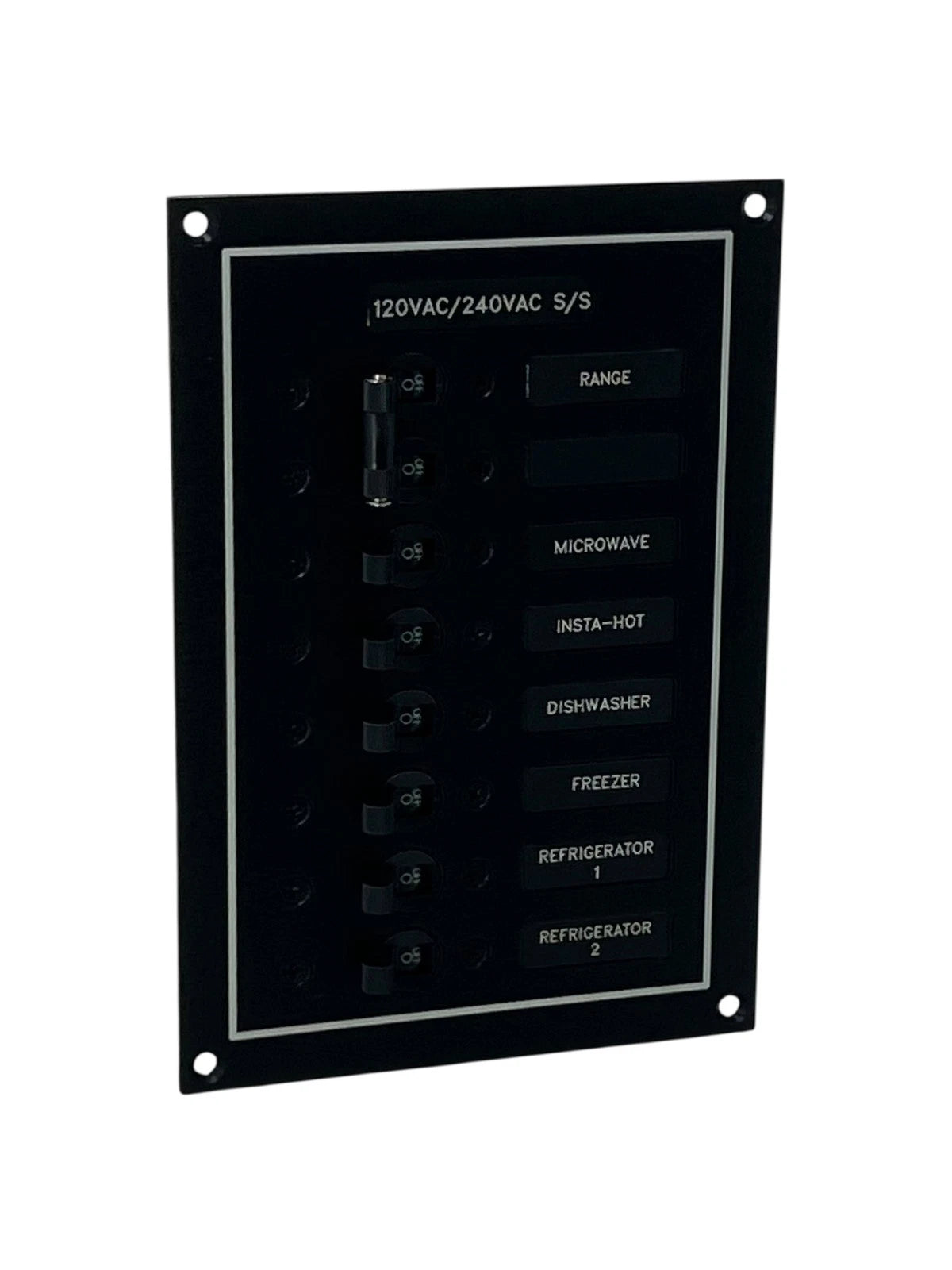 AC Panel for Marine Electrical Systems (120 VAC / 240 VAC) 8in x 5.5in