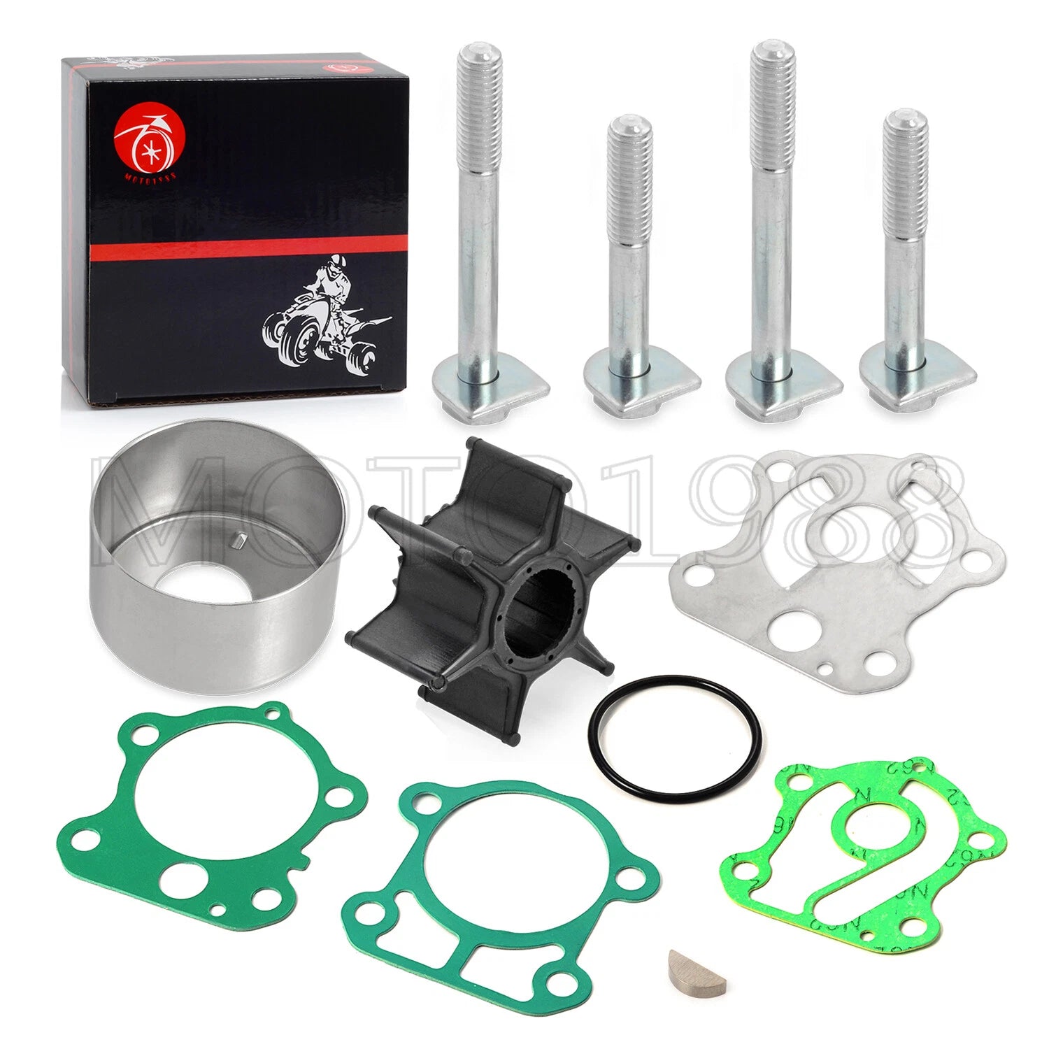 Water Pump Impeller Repair Kit for Yamaha Outboards 70 85 90 HP (1990–2023)