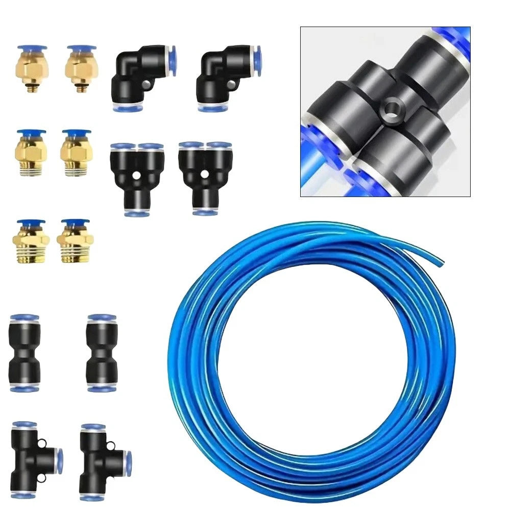 10 Meter Pneumatic Tubing Kit 8mm with Quick Connector