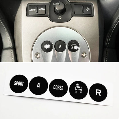 Gear Selector Button Sticker for Maserati GranTurismo