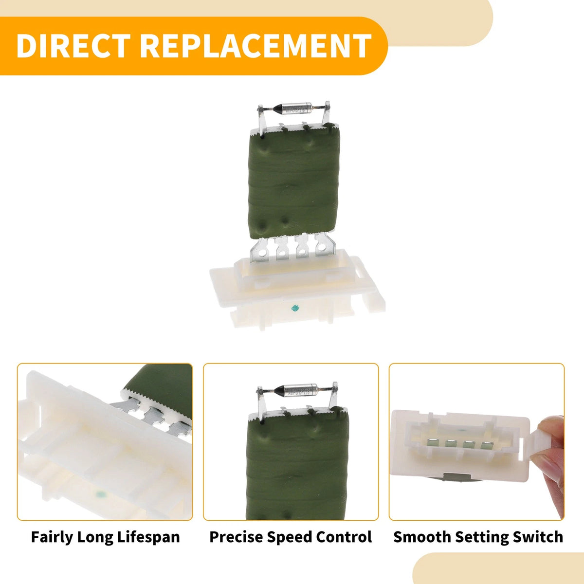 HVAC Blower Motor Resistor No. 6001551674 for Dacia Logan (2004–2023)