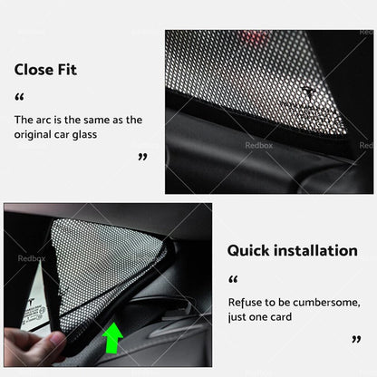 Rear Sunroof Sun Shades for Tesla Model 3 (2017–2021)