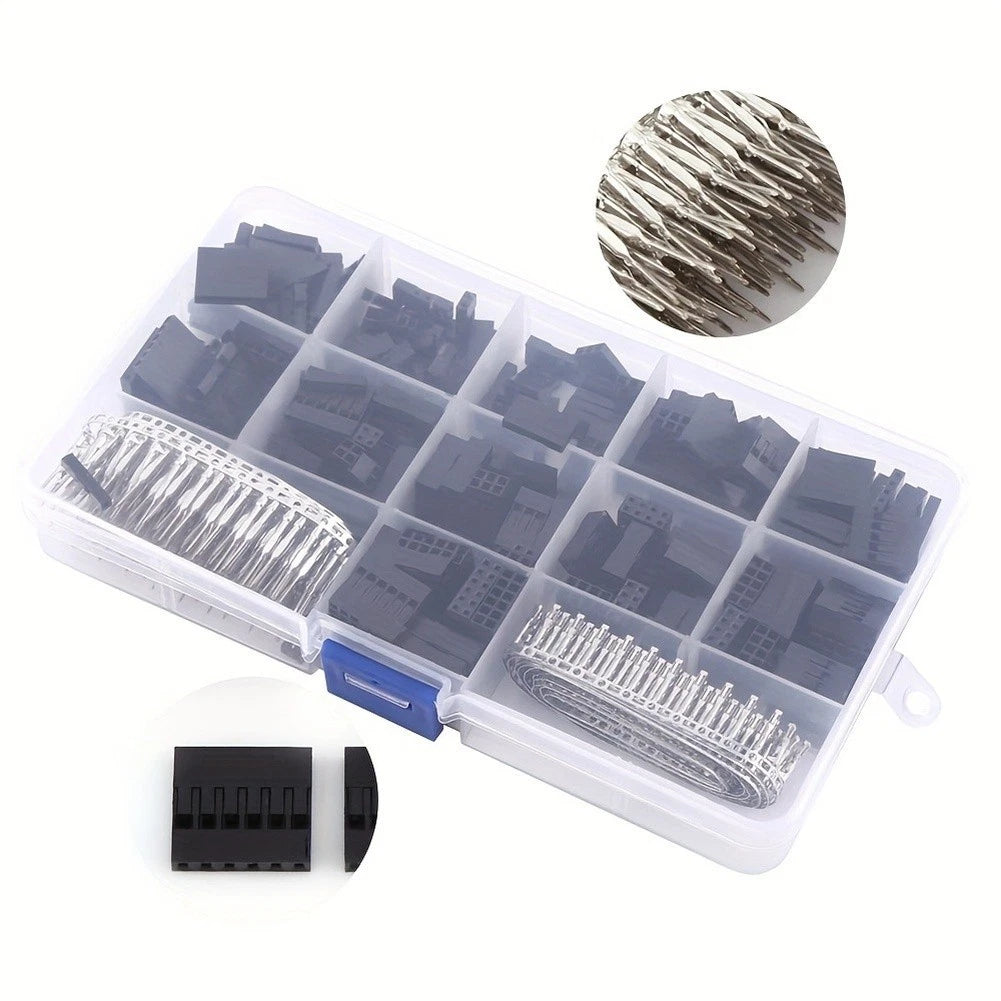 620pcs Assorted Pins for Wiring (254mm Pitch Wire Cable Header Connector)