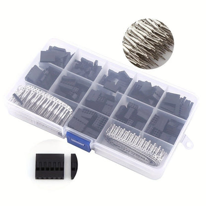 620pcs Assorted Pins for Wiring (254mm Pitch Wire Cable Header Connector)