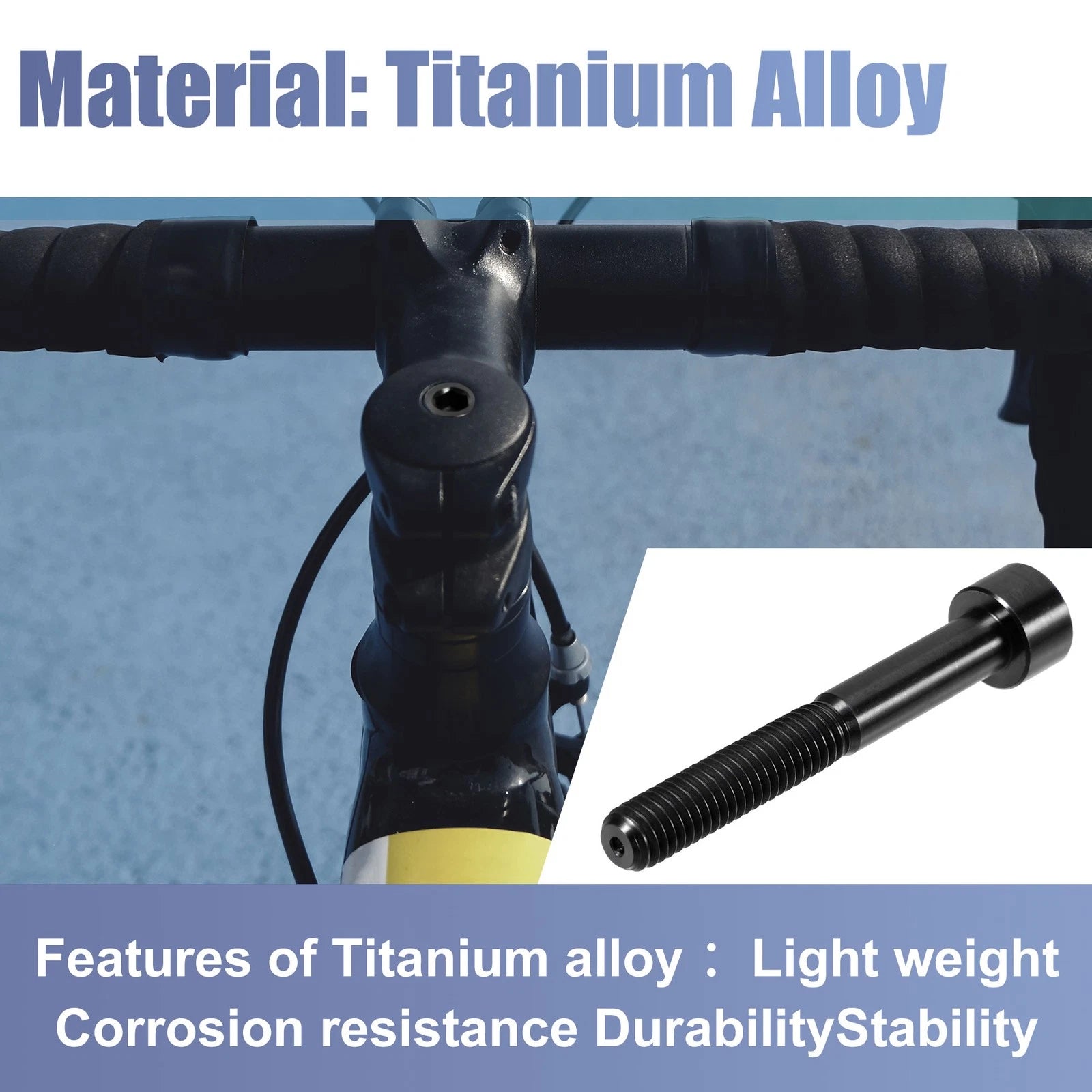 Bike Stem Bolt Universal M6x45 Replacement for Universal Models (1990–2026)