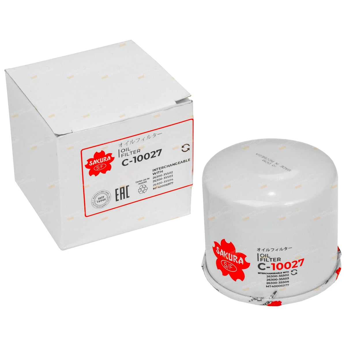 Sakura Oil Filter for Hyundai Sonata (2008–2019) G4KJ G4KH G4KE