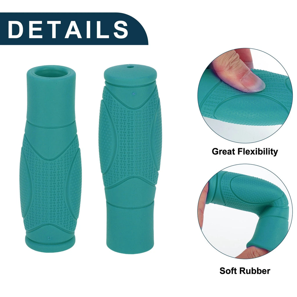 Bike Handlebar Grip Covers 125mm Non Slip for Blue 1 Pair