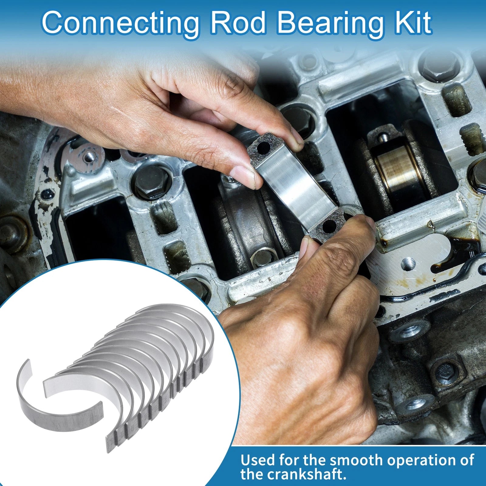 Connecting Rod Bearing Set Replacement for Toyota Highlander (2005–2015)