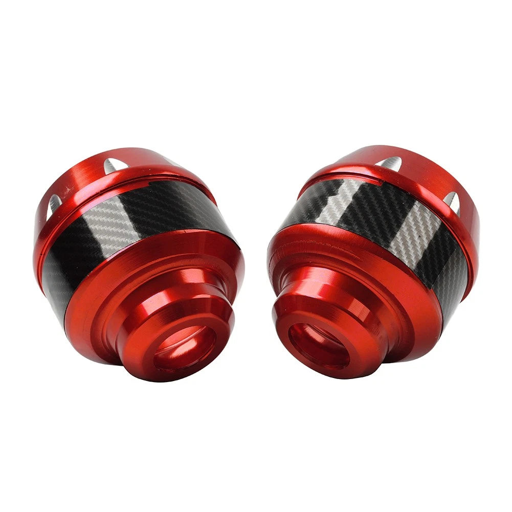 Front Fork Frame Sliders for Motorcycle (Alu, Red)