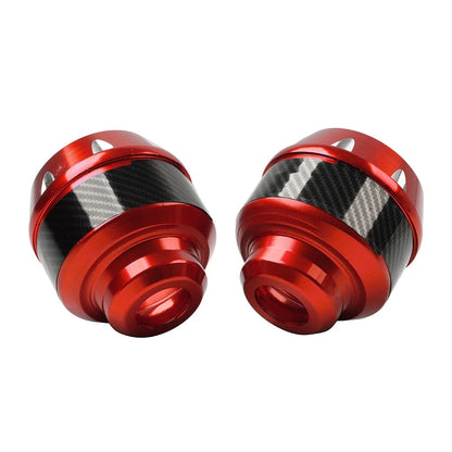 Front Fork Frame Sliders for Motorcycle (Alu, Red)