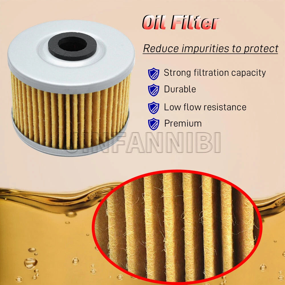 Oil Filter & Spring Seal Kit for Honda FourTrax 300 400 (1988–2006)