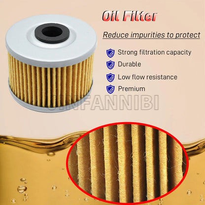 Oil Filter & Spring Seal Kit for Honda FourTrax 300 400 (1988–2006)