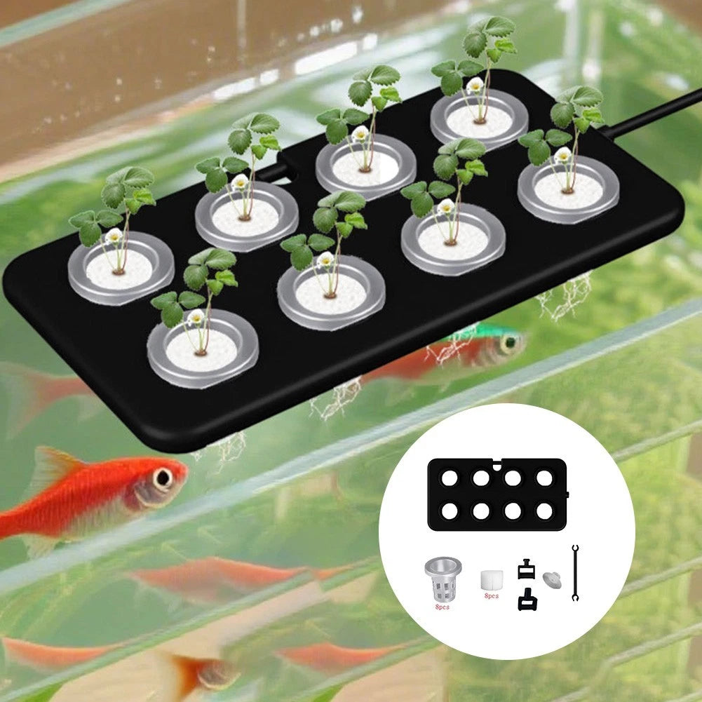 Set of 2 Plastic Floating Planting Baskets for Aquariums
