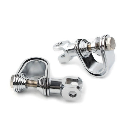 25mm & 32mm Motorcycle Highway Engine Crash Bar Mount Foot Peg Clamp Kit Chrome