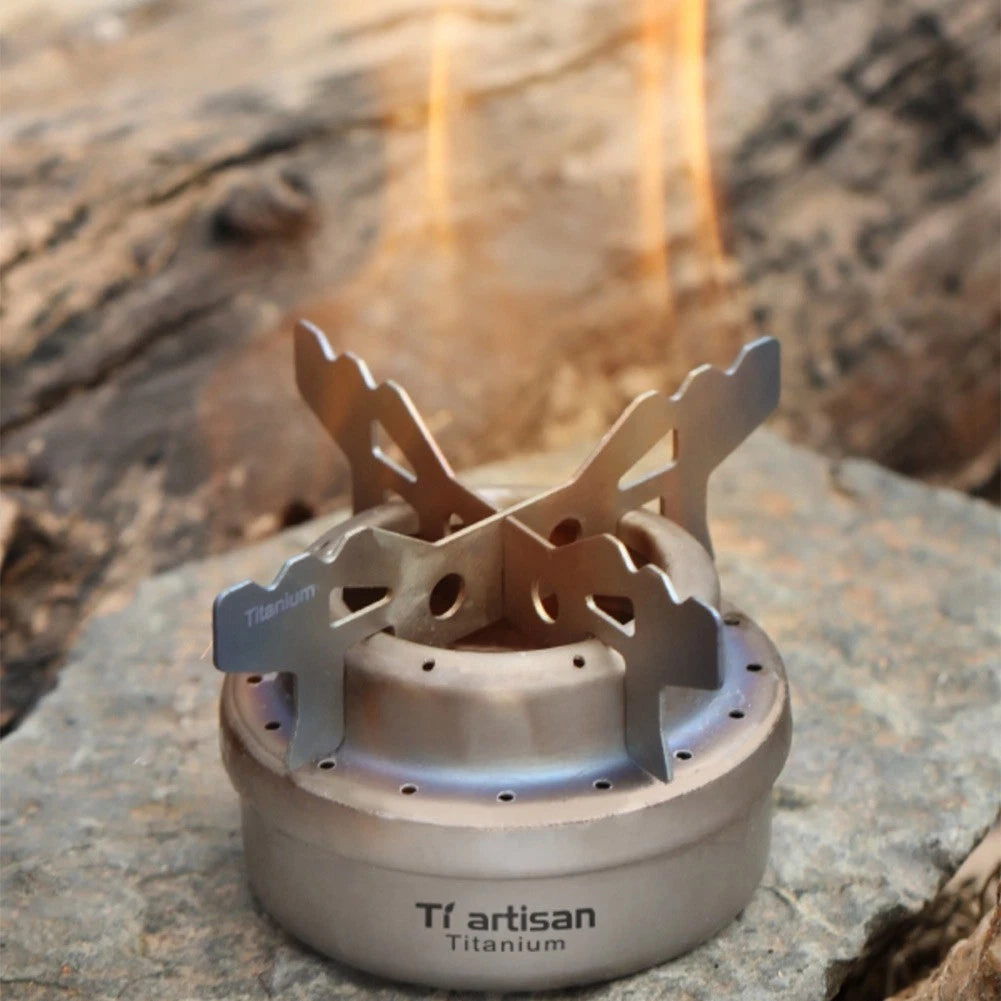 Rugged Stove Rack Cross Stand for Efficient Alcohol Cooking