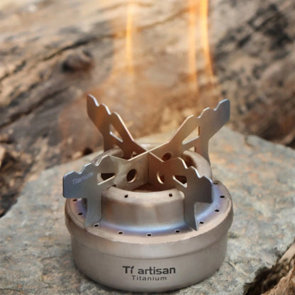 Rugged Stove Rack Cross Stand for Efficient Alcohol Cooking