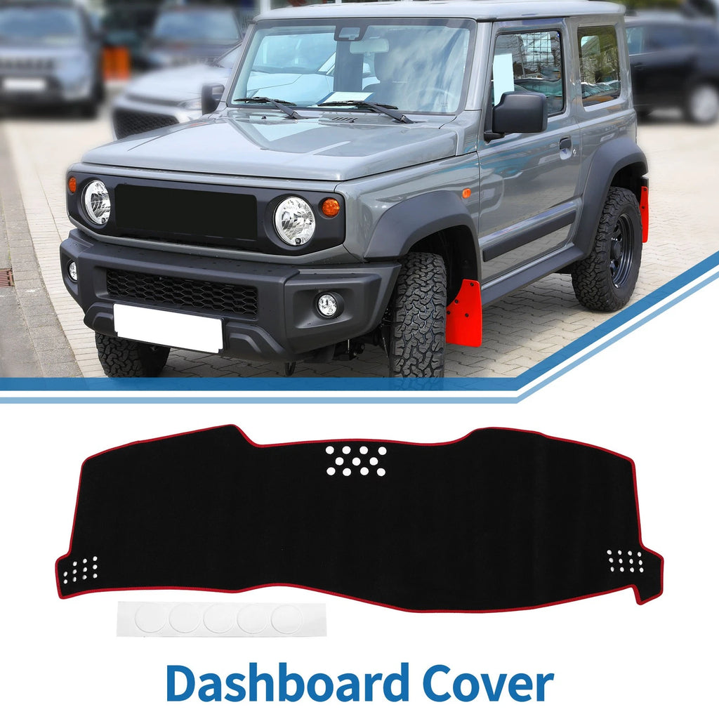 Dashboard Dash Cover Mat Replacement for Toyota Avalon 2005-2010 Black Red
