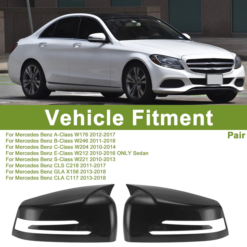 Mirror Cover Cap Replacement Pair for Mercedes-Benz A-Class W176 (2012–2017)