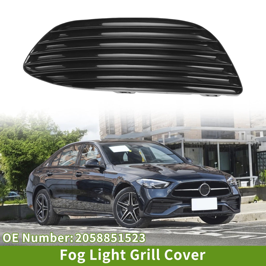 Front Left Fog Light Grill Replacement for Mercedes-Benz C-Class (2015–2018)