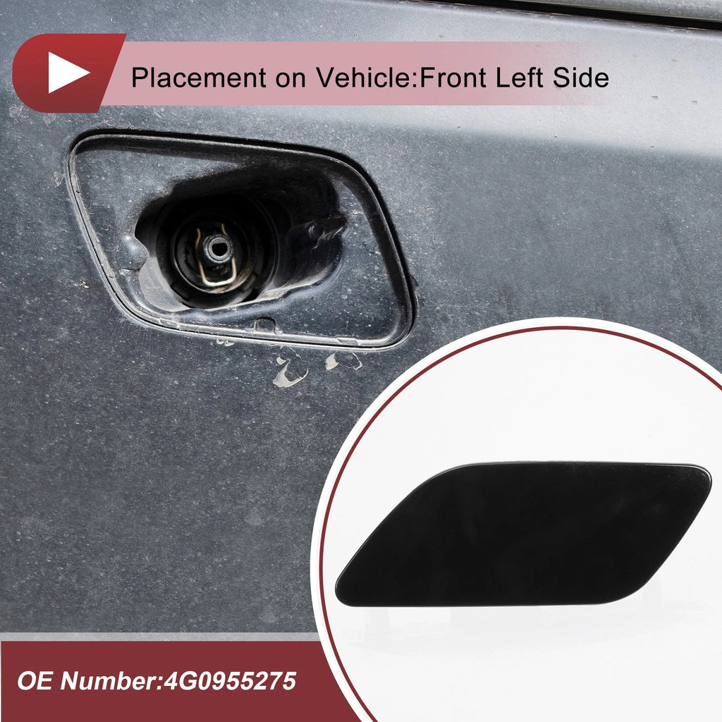 Front Left Washer Nozzle Cover Cap Replacement for Audi A6 C7 (2012–2017)