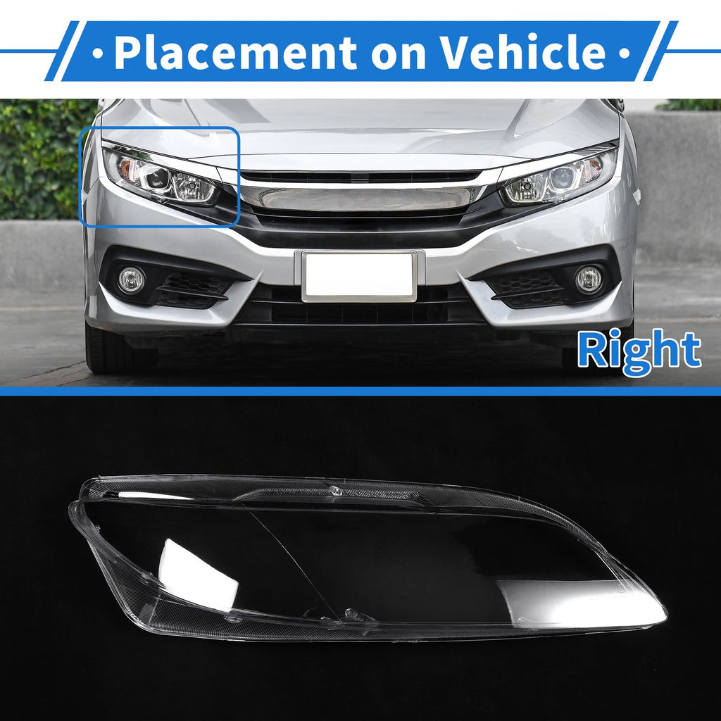 Headlight Lens Cover for Mazda 6 (2003–2008) PC Clear