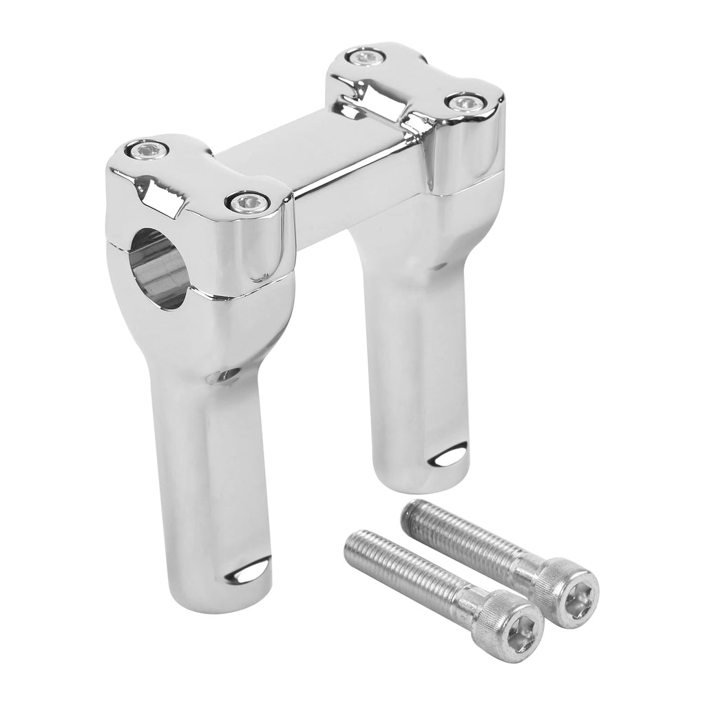 Chrome 4" Handlebar Riser for Harley Dyna Low Rider Softail Deluxe