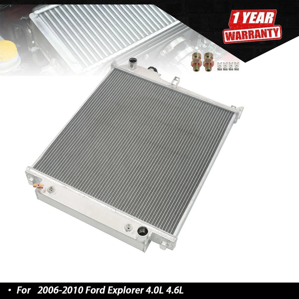 All Aluminum 3-Row Radiator for Ford Explorer (2006–2010) 4.0L 4.6L