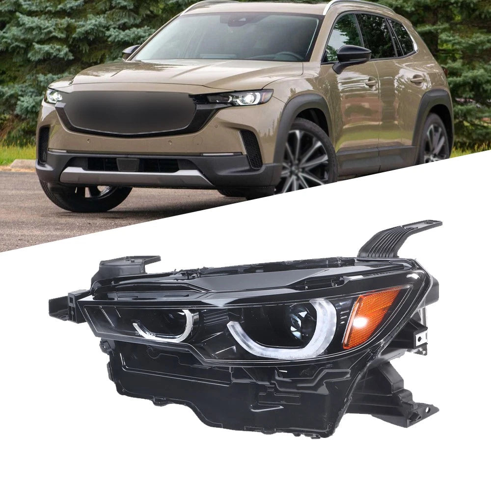 Headlight Assembly for Mazda CX-50 (2023–2024) LED DRL AFS Left Side Black