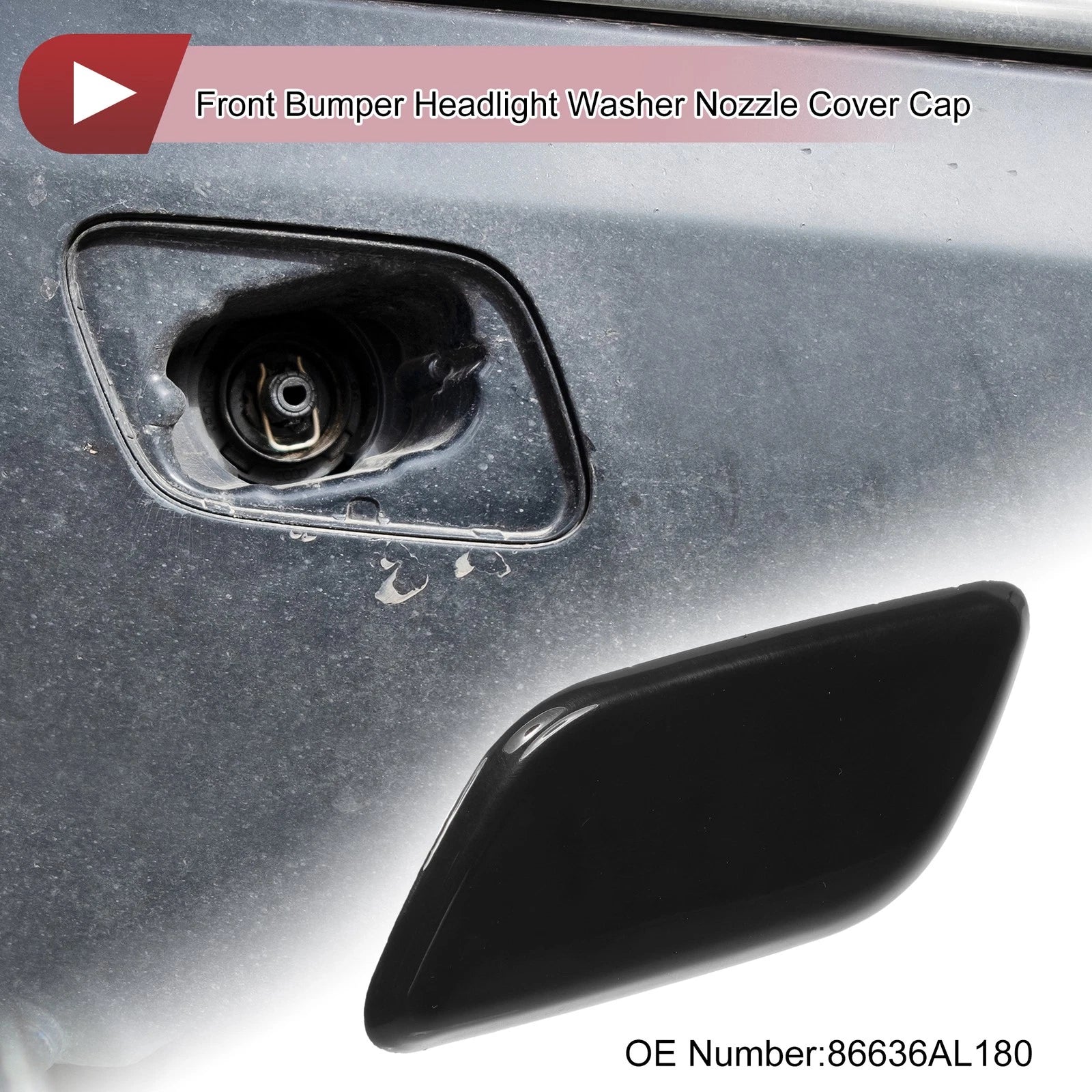 Windshield Washer Nozzle Cover Cap Front Left for Subaru Outback (2010–2018)