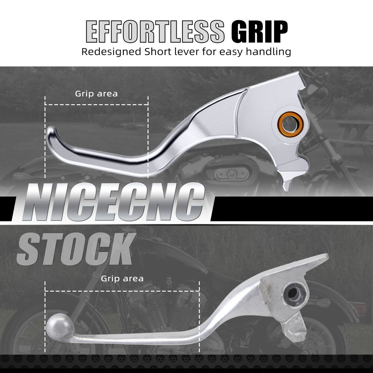 Pair Short Brake & Clutch Levers for Harley Seventy Two XL1200V (2014)