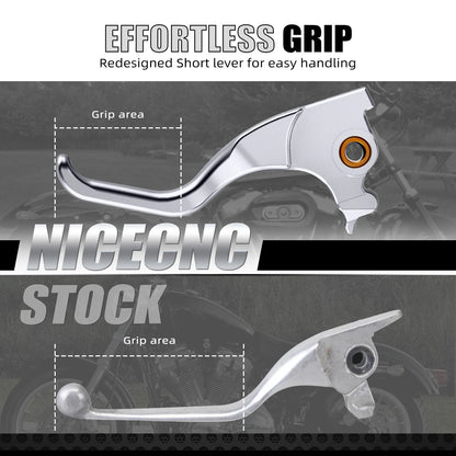 Pair Short Brake & Clutch Levers for Harley Seventy Two XL1200V (2014)