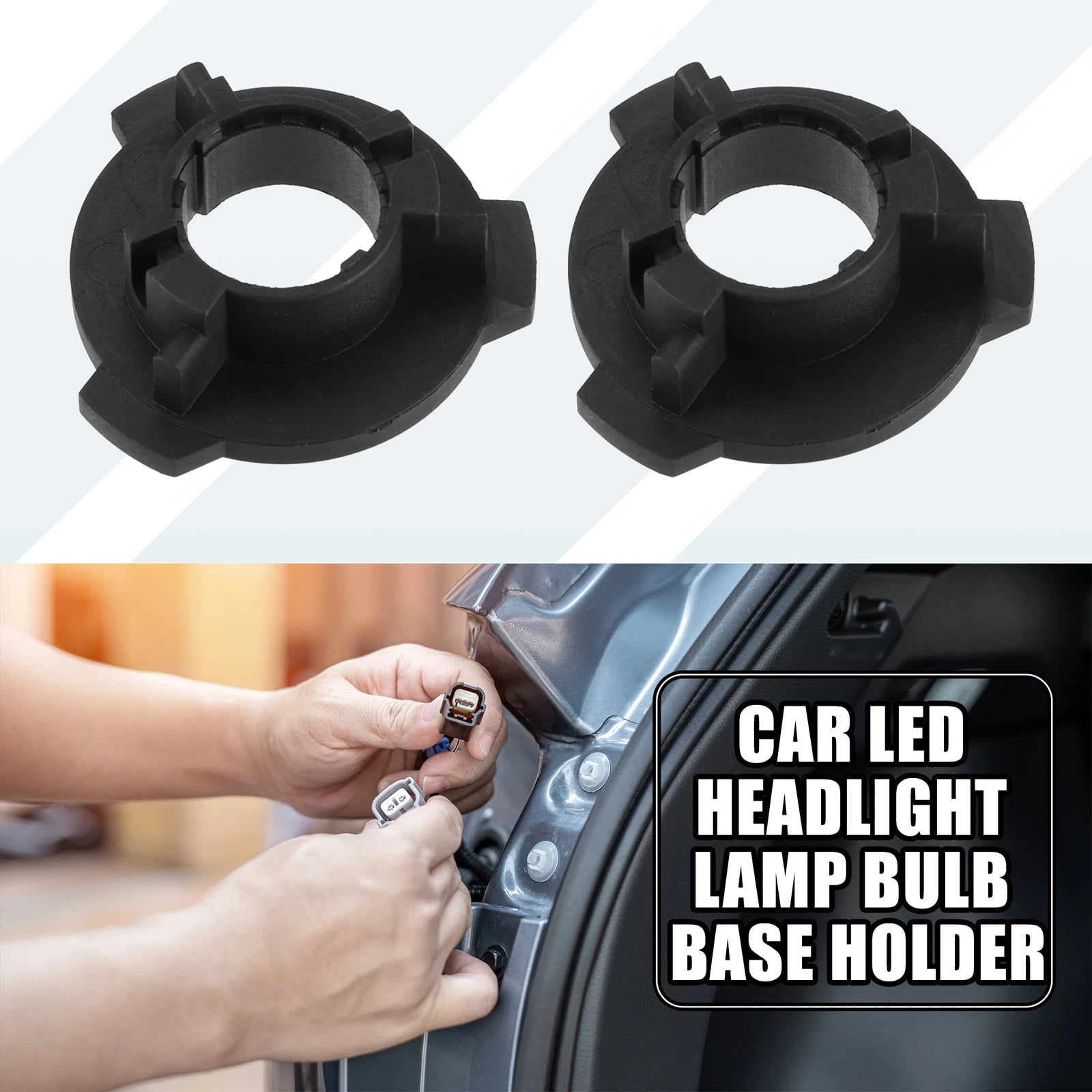 H7 LED Low Beam Headlight Bulb Base Holder for Cross Lavida (1 Pair)