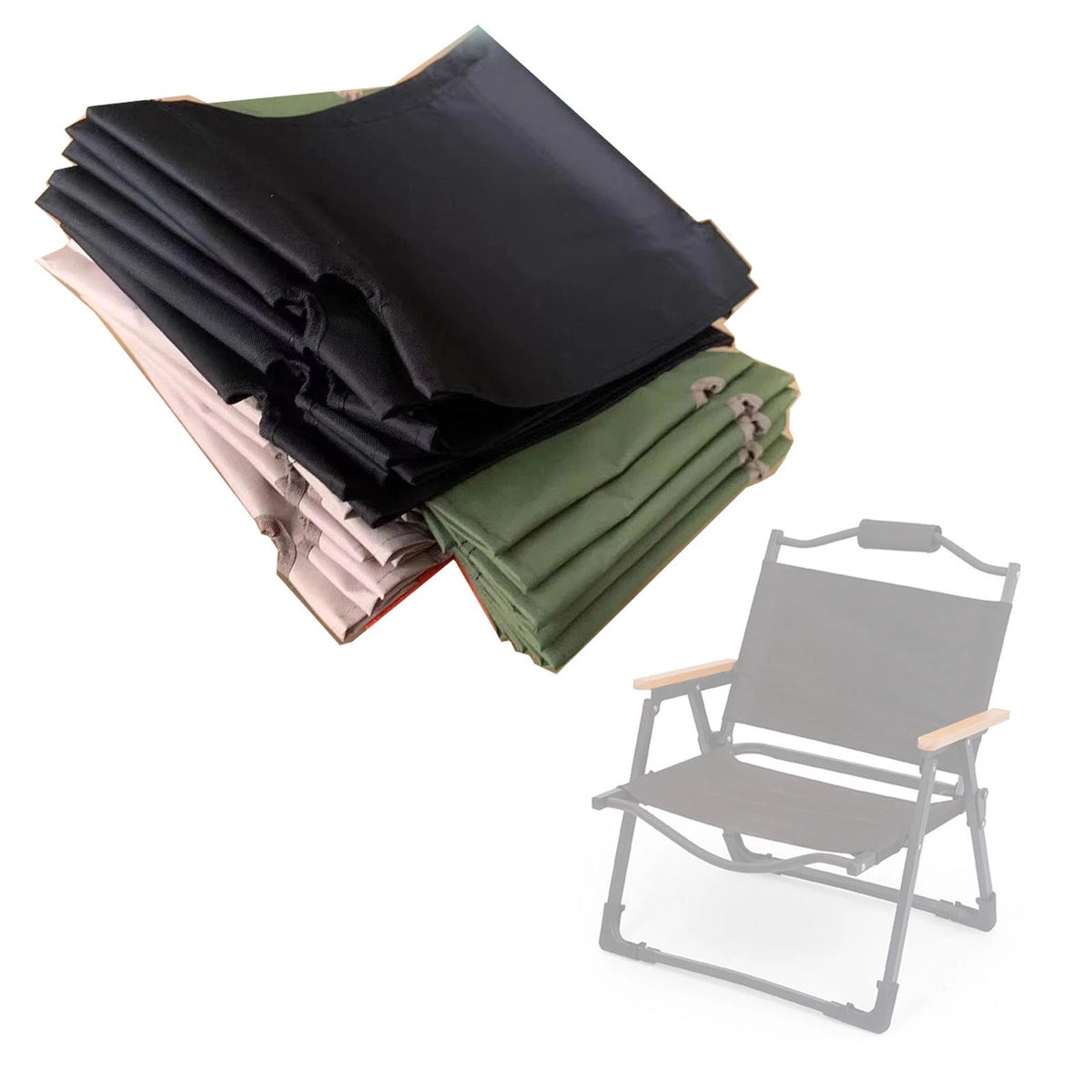 Camping Chair Replacement 600D Oxford Material Easy Cleaning