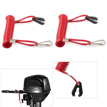 2pcs Outboard Kill Switch Lanyard Tether for Yamaha
