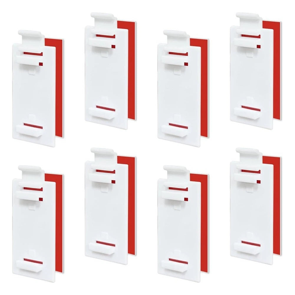 8 Count Pleated Curtain Hook Installation Plates for Easy Wall Mounting