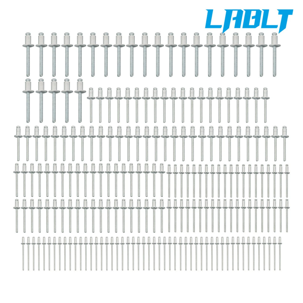Riveting Gun Tool Set for LABLT (200 Rivets, 5 Sizes)