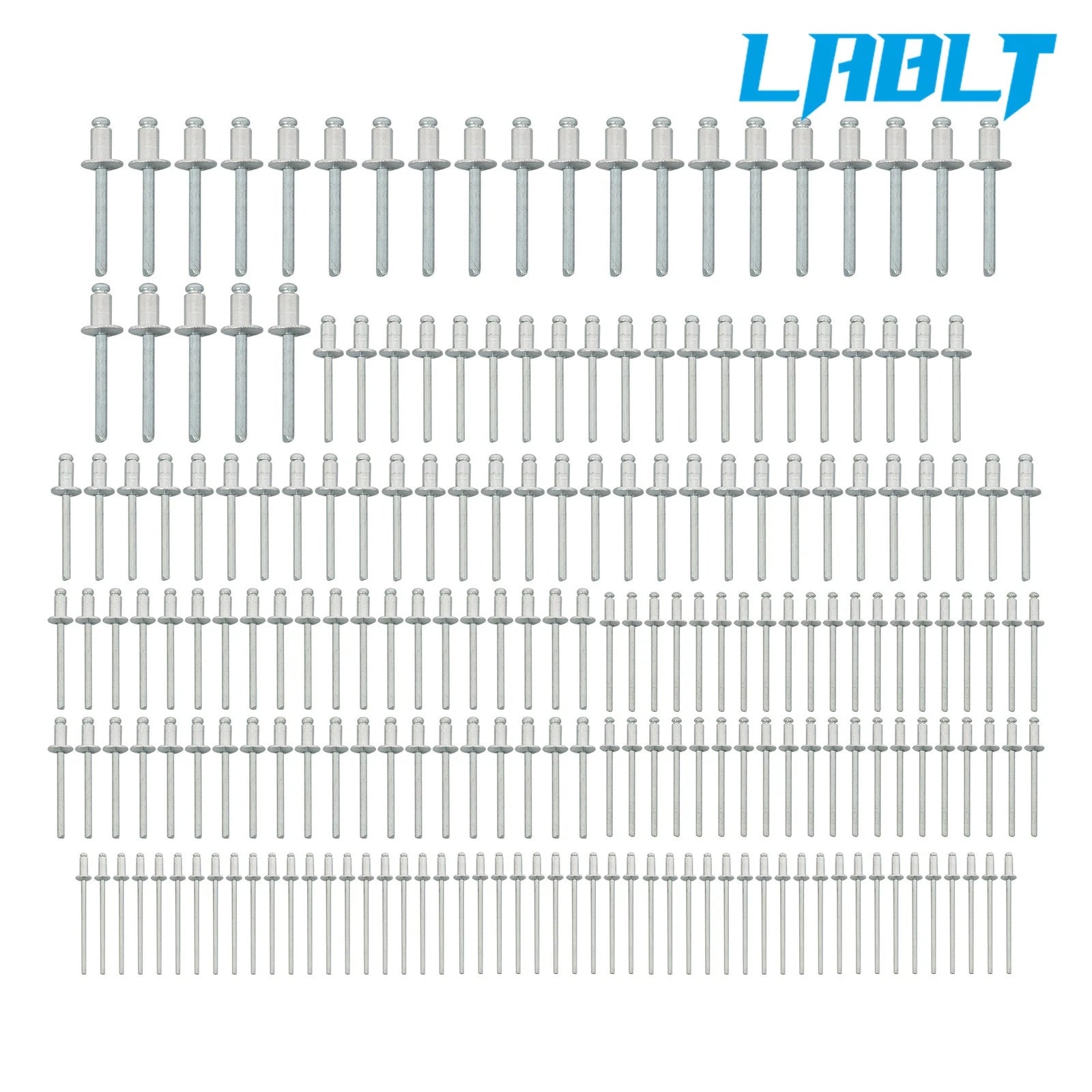 Riveting Gun Tool Set for LABLT (200 Rivets, 5 Sizes)